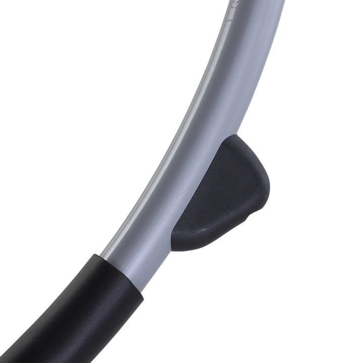 MCL Outdoor Orbital Lounger Zero Gravity Patio Chaise Sun Lounger Foldable Rocking Chair with Pillow, Grey