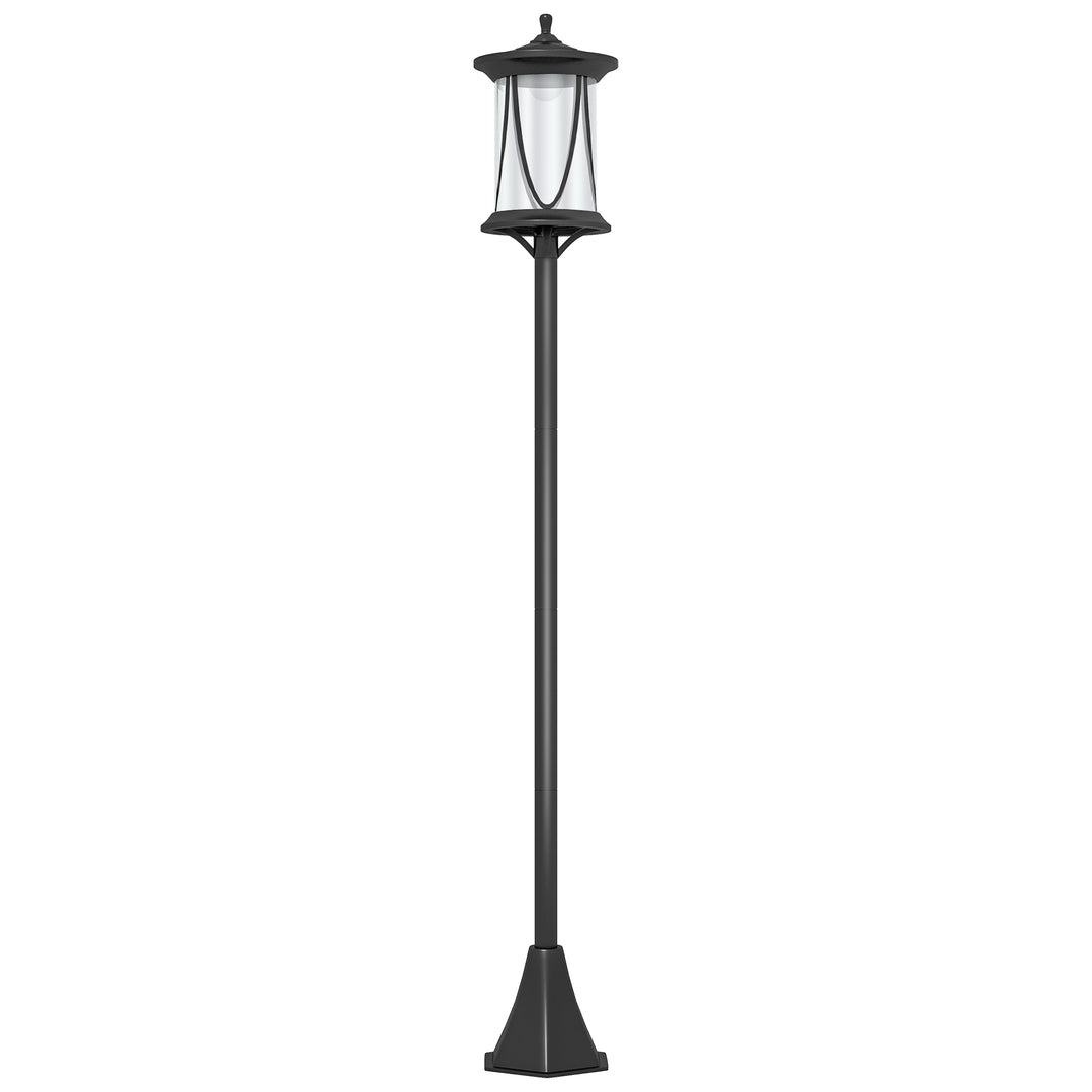 Solar Lamp Post Light, 1.3 M LED Outdoor Street Light, Waterproof IP44 for Patio, Garden, Pathway, Cool White