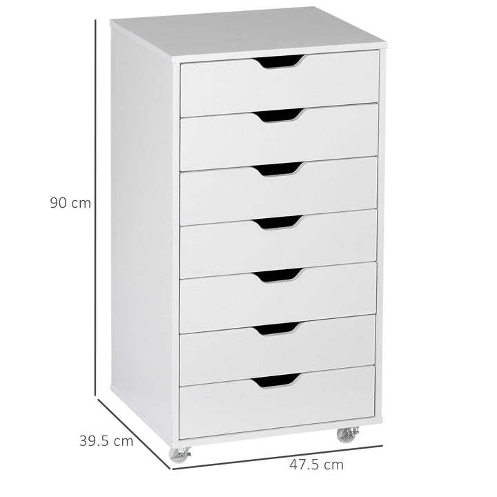 Vinsetto Vertical Filing Cabinet, 7