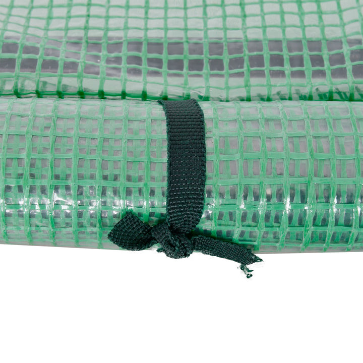 MCL Tunnel Greenhouse Green Grow House for Garden Outdoor, Steel Frame, PE Cover, Green, 200 x 100 x 80cm