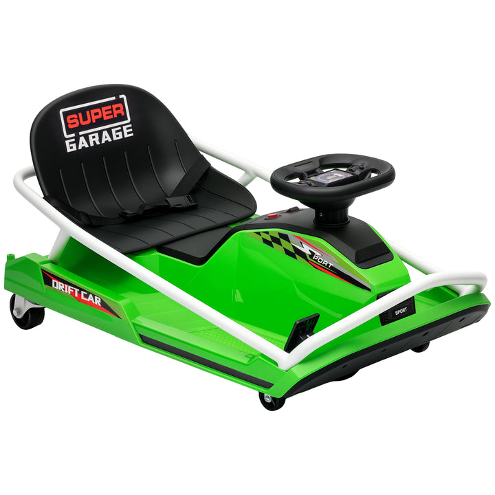 24V Electric Go Kart for Kids with Drift Mode, 300W Brushless Motor, S