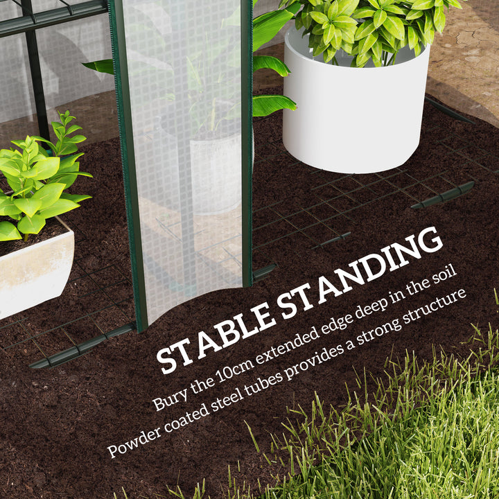 46 x 215cm Nine-Shelf Greenhouse