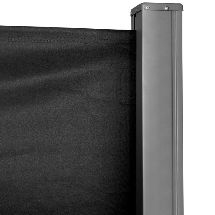 Outsunny Patio Privacy Screen, Retractable Side Awning, Garden Wall Balcony Blind, 3x1.8M, Black