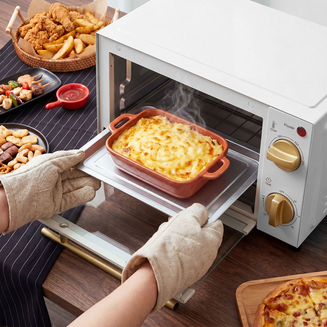 Mini Oven, 9L Countertop Electric Grill, Toaster Oven with Adjustable 