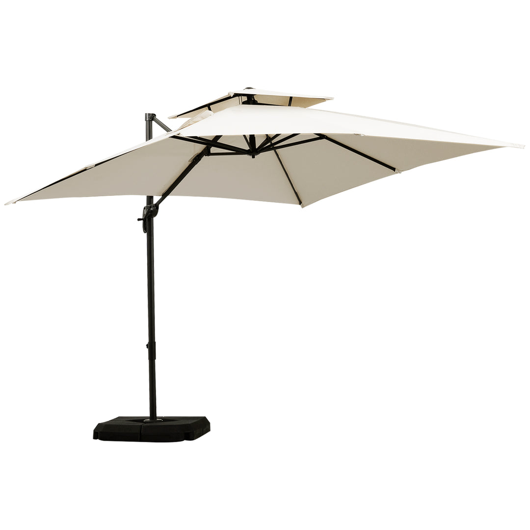 MCL Steel Frame Outdoor Roma Cantilever Umbrella