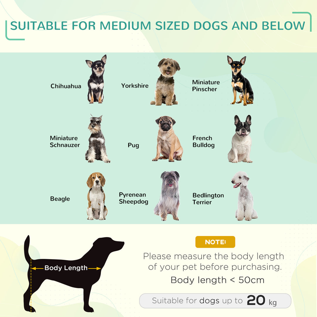 MCL Raised Dog Bed Cat Elevated Lifted Portable Camping w/ Metal Frame Black and Red (Medium)