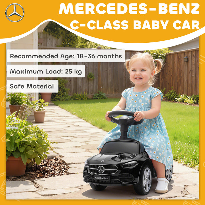 Official Mercedes-Benz Ride On Car, Foot to Floor Sliding Walker with 