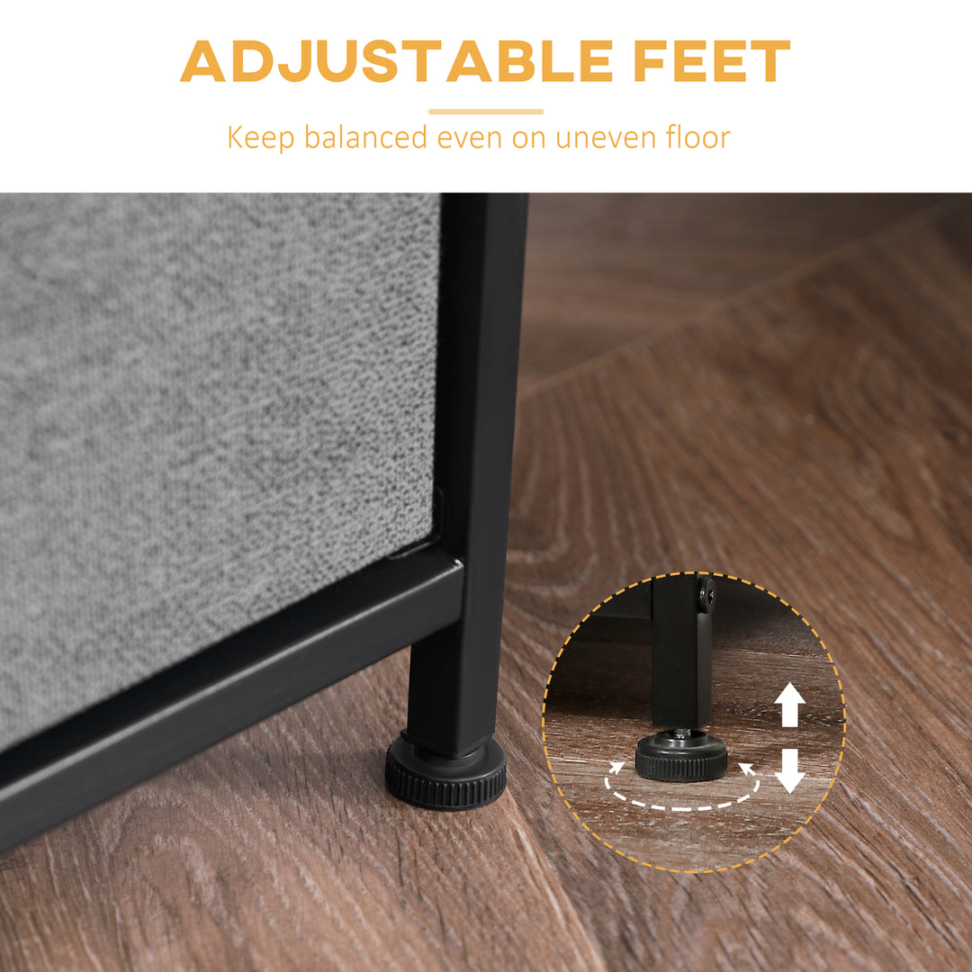 MCL Chest of Five Fabric Drawers - Grey