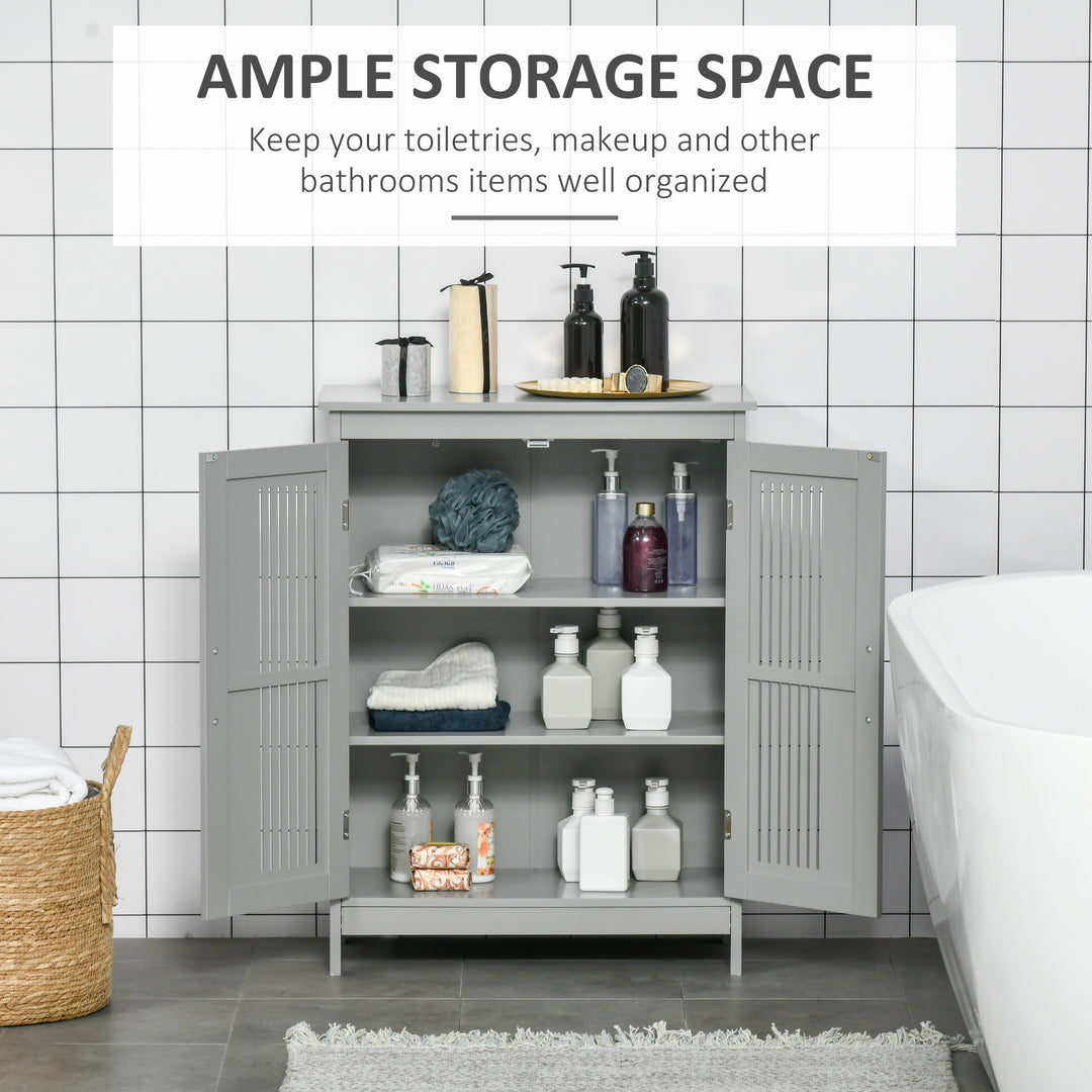Modern Bathroom Floor Cabinet - Grey