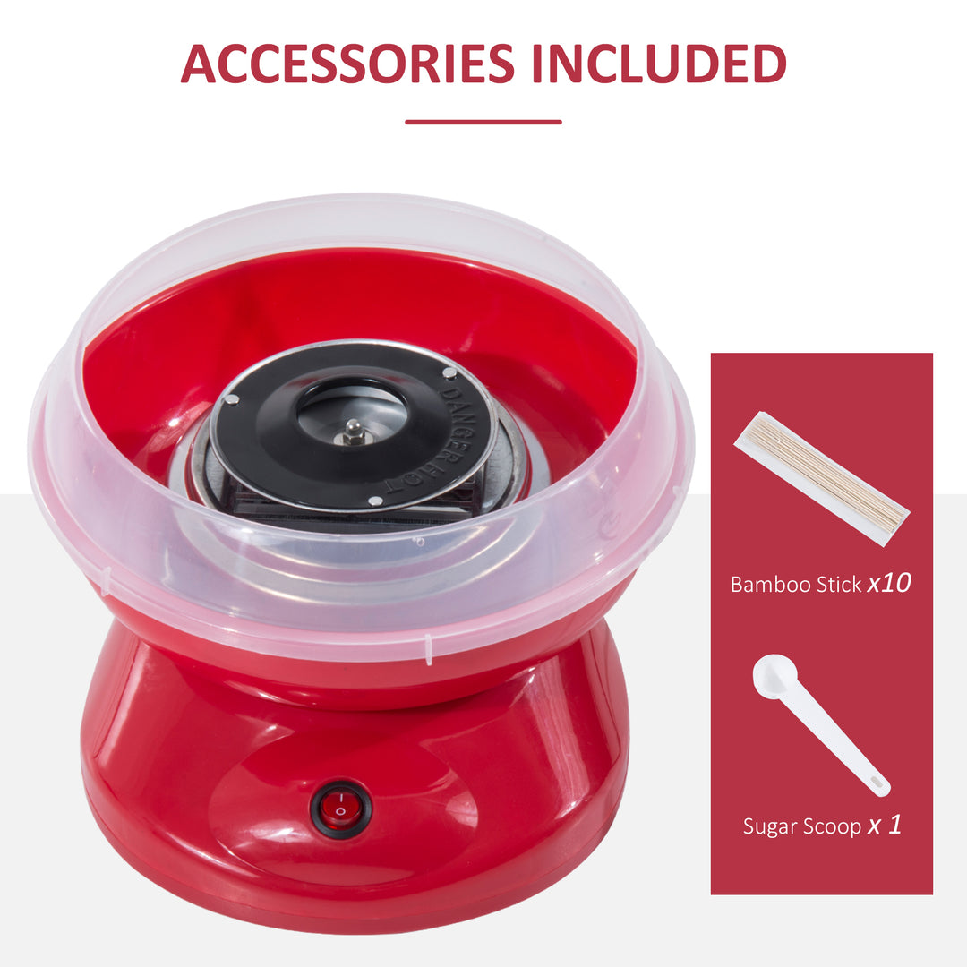 MCL Candy Floss Machine Electric Cotton Candy Maker Gadgetry 450W (Red)