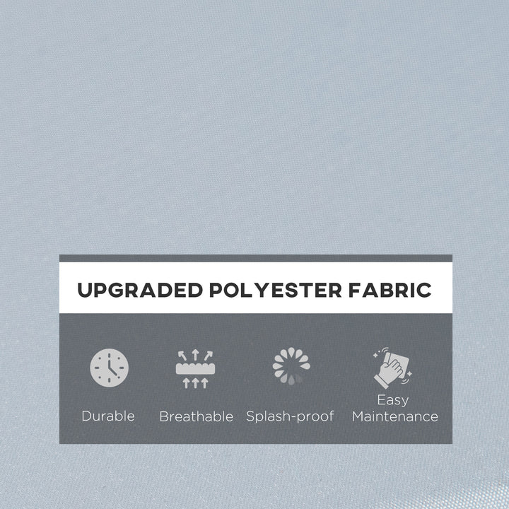 MCL 3 PCs Outdoor Seat Cushion for Rattan Furniture, Garden Furniture Cushions, Grey