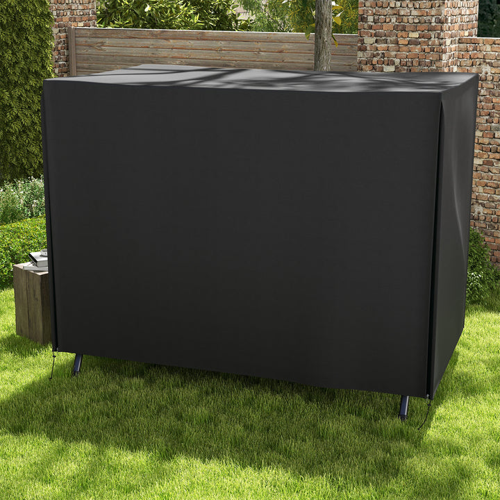 205 x 124cm Three-Seater Swing Chair Protective Cover Black