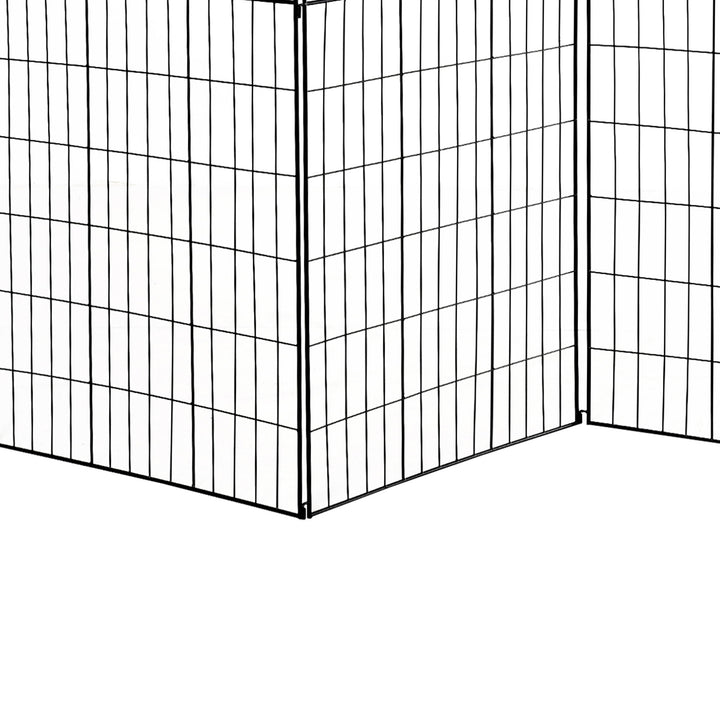 MCL Garden Decorative Fence 4 Panels 44in x 12ft Metal Wire Landscape Border Edging