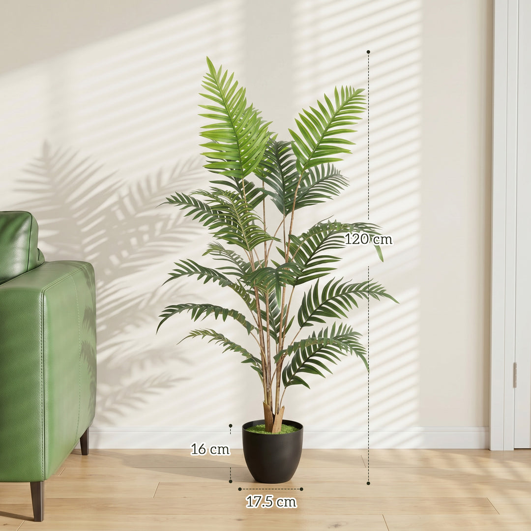 Artificial Fern Topiary Tree, Realistic Artificial Plant in Cement Pot