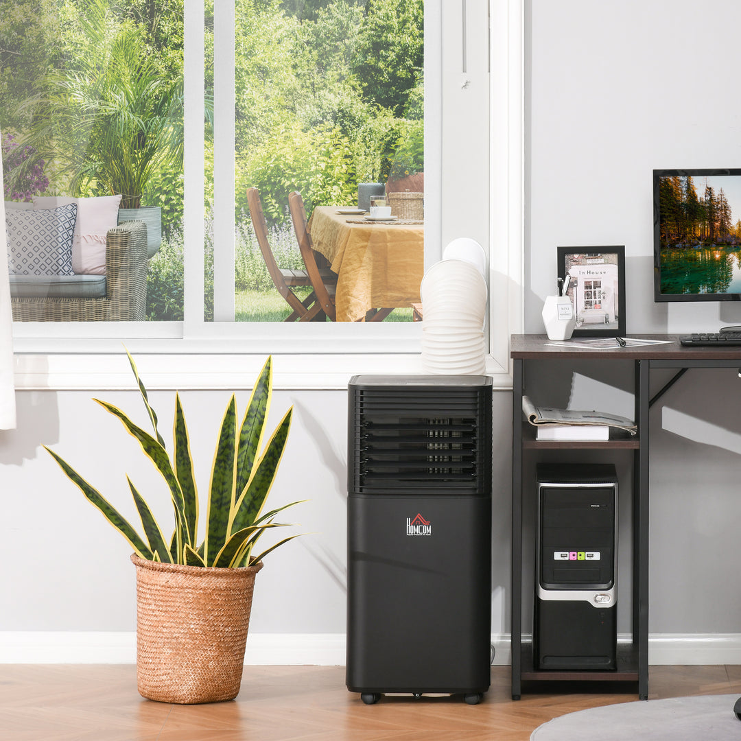 5000 BTU 4-In-1 Portable Air Conditioner Unit Cooling Dehumidifying Ventilating for Room up to 18m², with Fan, Remote, 24H Timer, Window Mount Kit, R290, A Energy Efficiency