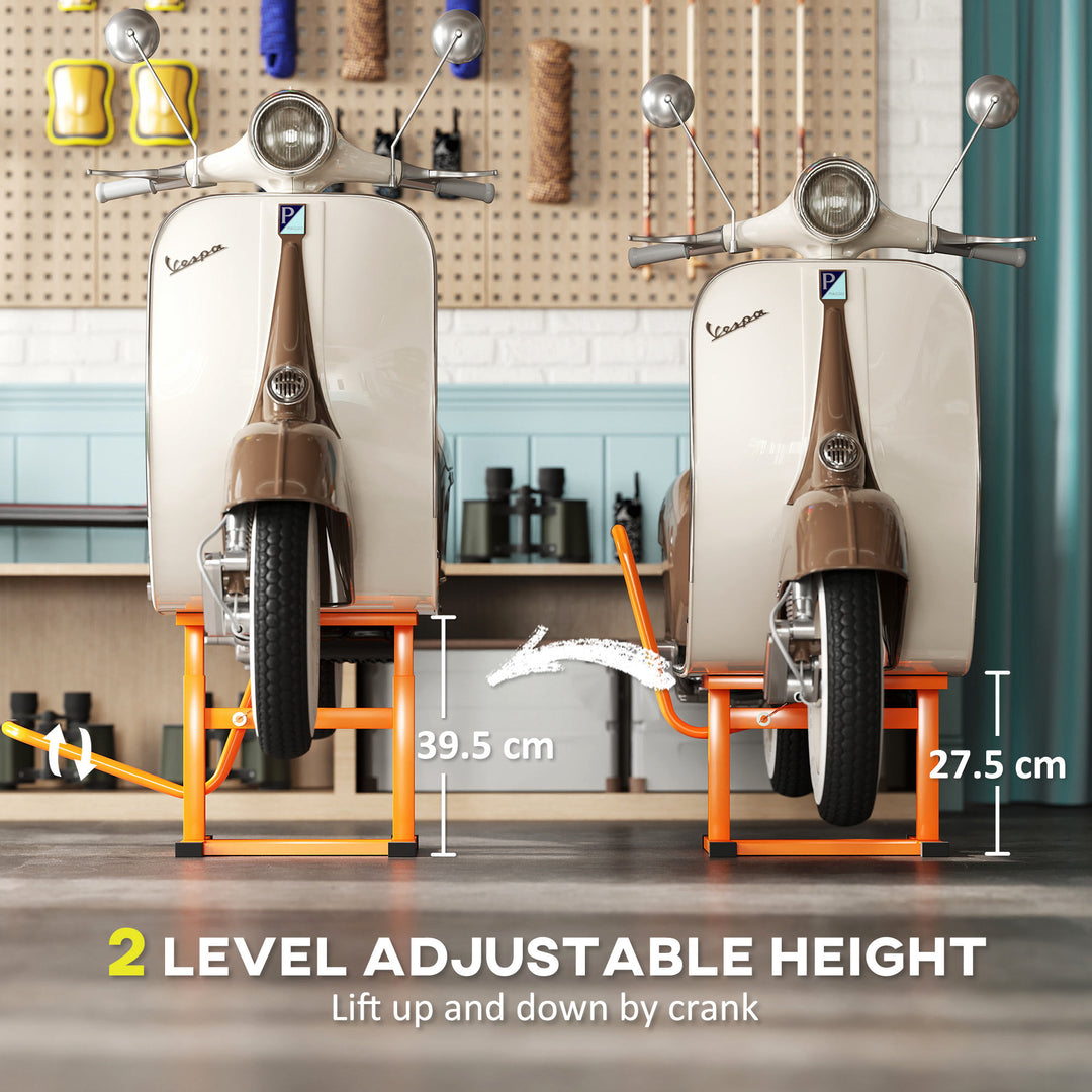 Steel Motorbike Jack Lift, 27.5 / 39.5 H cm - Orange