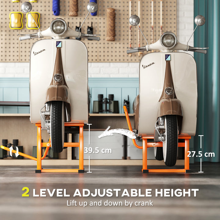 Steel Motorbike Jack Lift, 27.5 / 39.5 H cm - Orange
