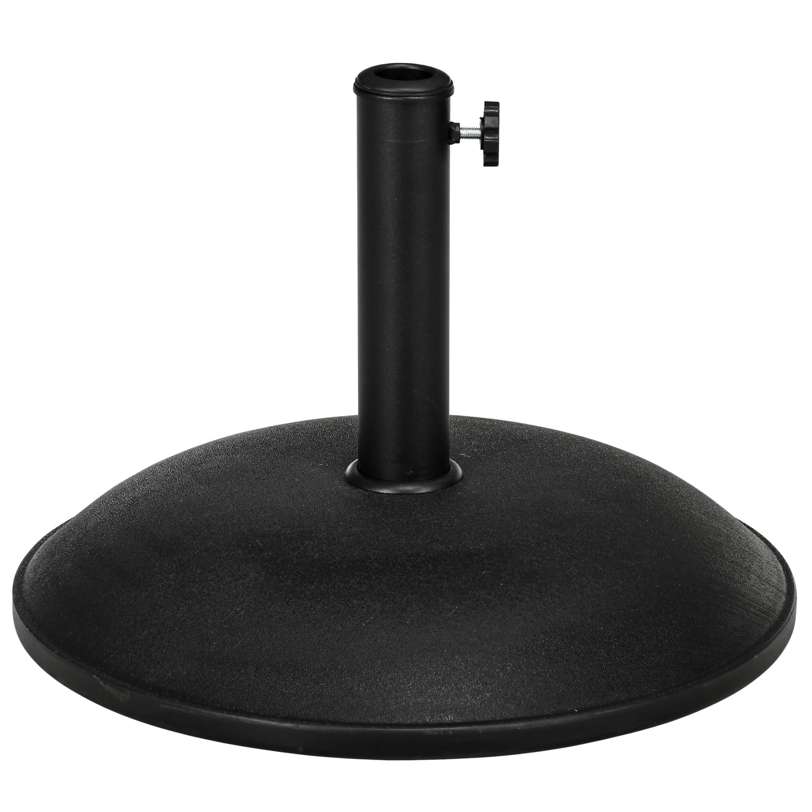 Heavy Duty Cement Parasol Base 20kg Round Patio Umbrella Stand Garden Outdoor Shade Holder for Dia. 35mm/38mm/48mm Poles