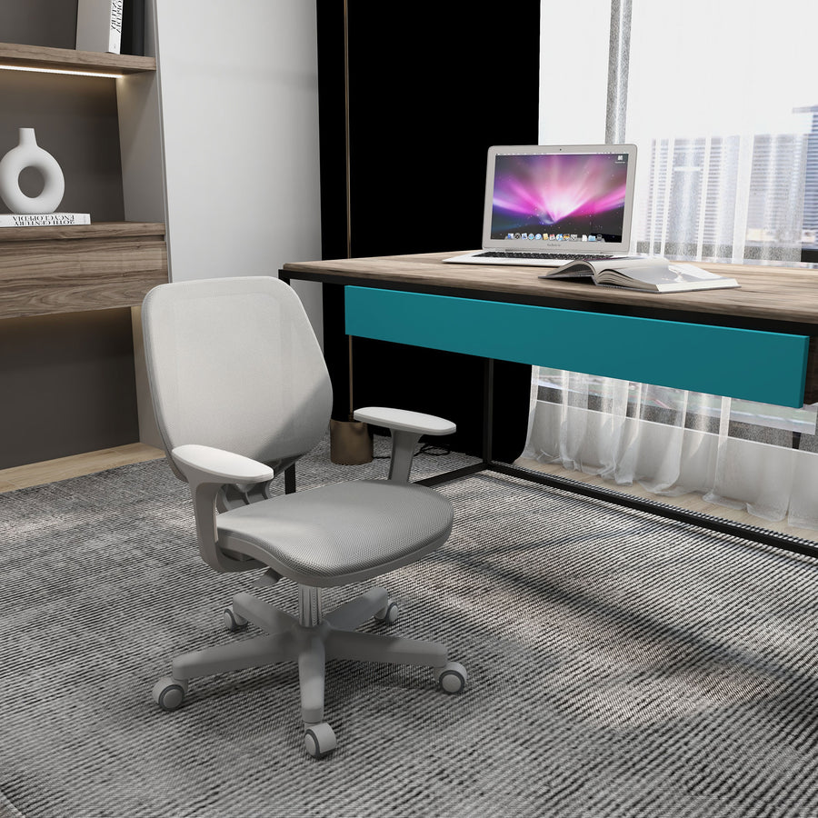 44-56cm Mesh Back Office Chair - Grey