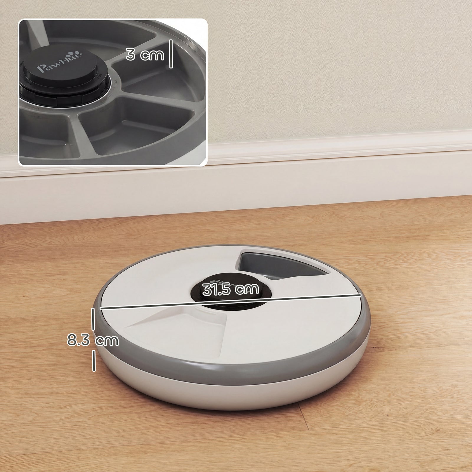 Automatic Cat Feeder Programmable Timer for Dry Wet Food Cat Food Disp