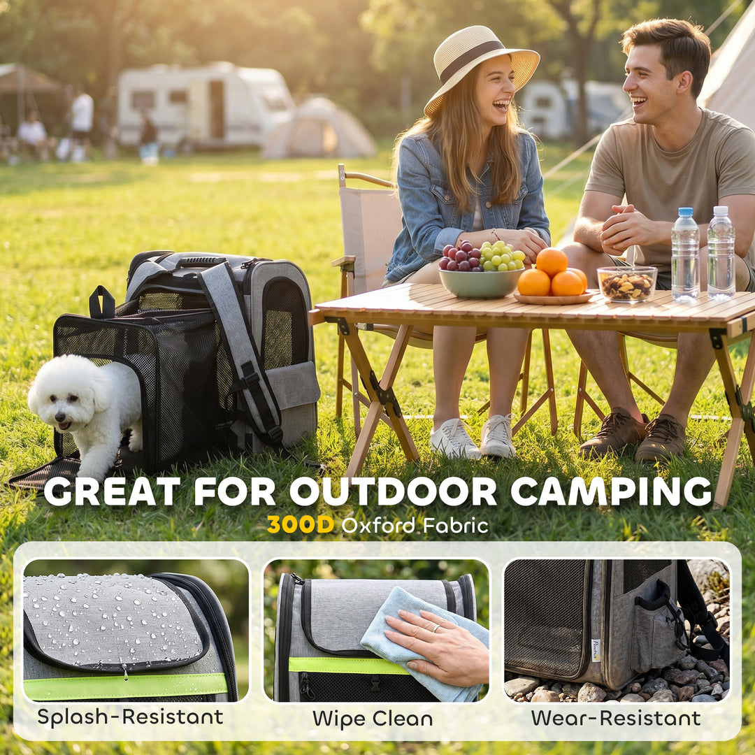 Dog Carrier Backpack Expandable, Breathable Pet Carrier Bag for Small 