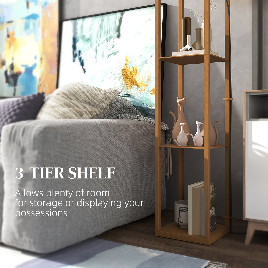 Three-Shelf Standing Lamp - Natural