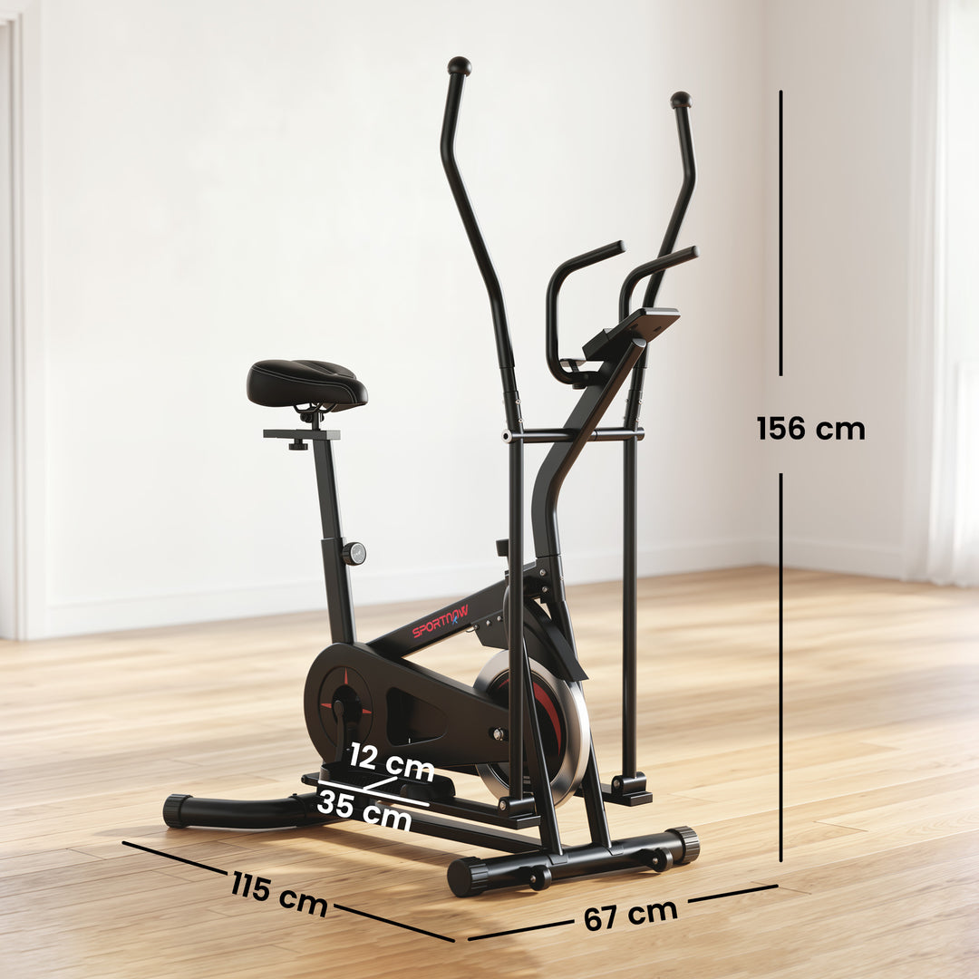 2 in 1 Elliptical Cross Trainer for Home with Adjustable Resistance &amp; - view 3