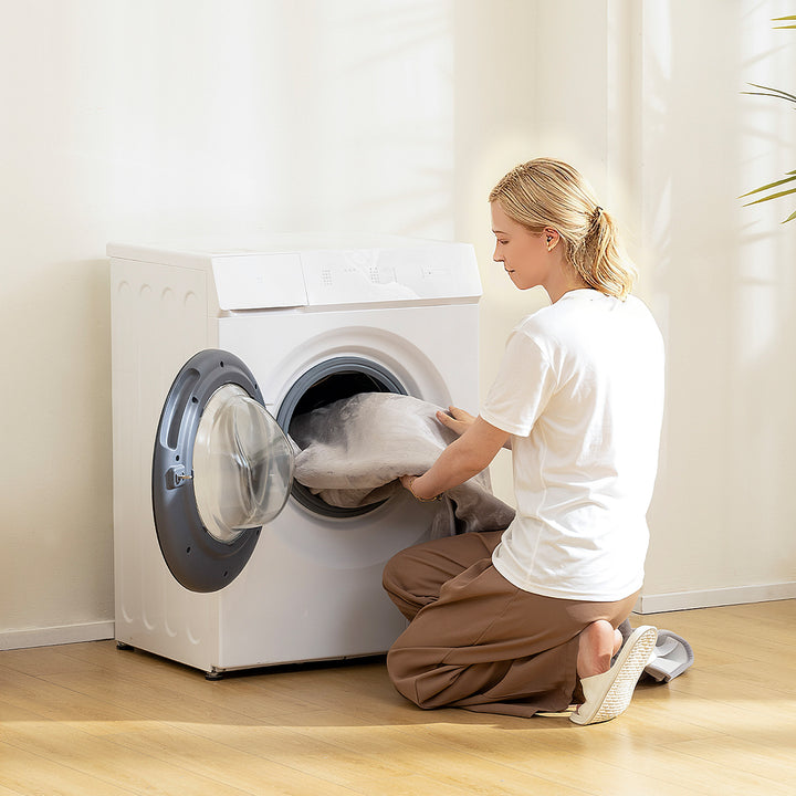 MCL Electric Blanket with Dual Controllers, Machine Washable Heated Throw Blanket with Ultra Soft Flannel Fabric, 5 Heating Levels, 10 Hour Timer, Grey