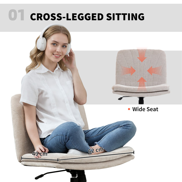 Criss Cross Chair with Wheels, No Arms