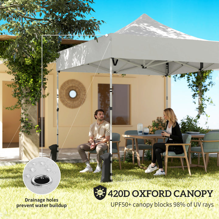 3 x 3 m Pop Up Gazebo with Sidewalls, UPF50+ Heavy Duty Garden Party T