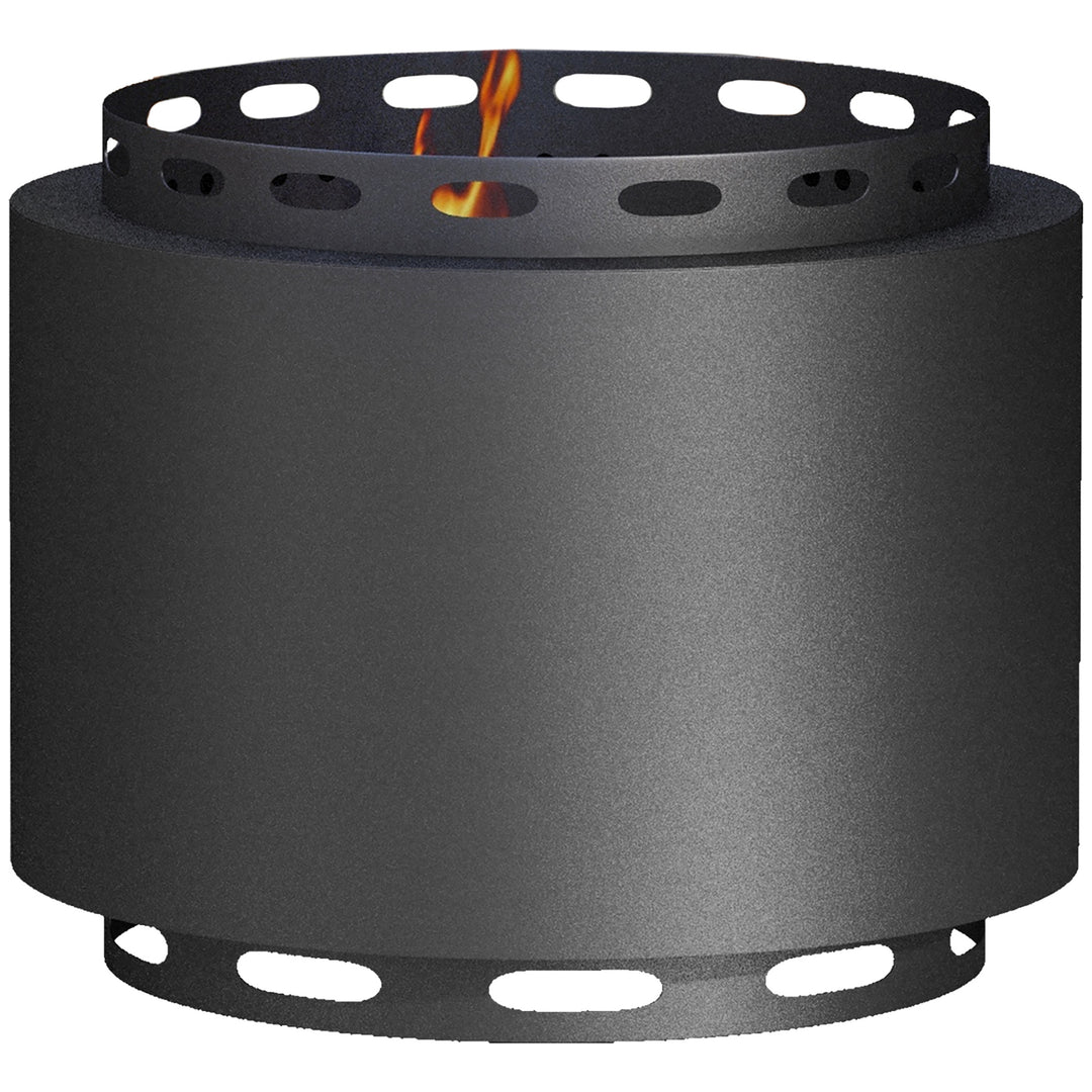 Smokeless Fire Pit, 48.5cm Portable Wood Burning Firepit with Poker fo