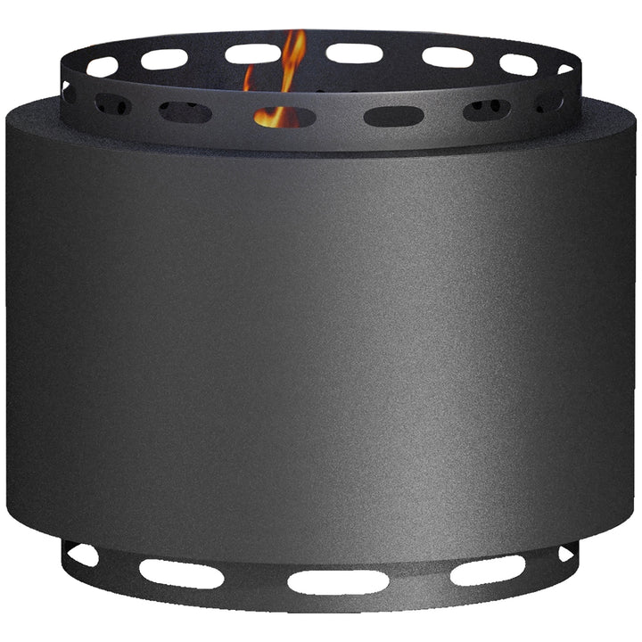 Smokeless Fire Pit, 48.5cm Portable Wood Burning Firepit with Poker fo