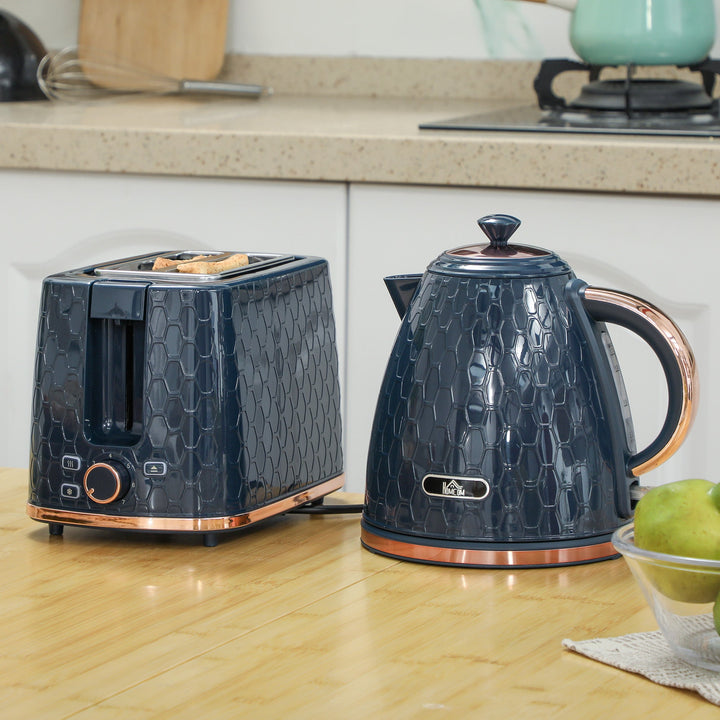 1.7L 3000W Fast Boil Kettle &amp; 2 Slice Toaster Set, Kettle and Toaster Set with Auto Shut Off, Browning Controls