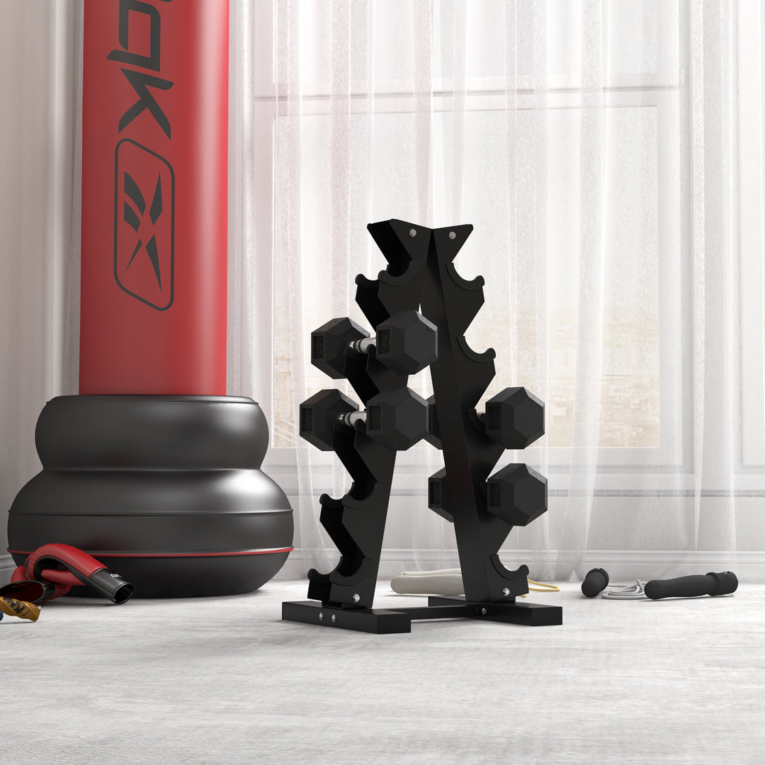 MCL 2x4kg Rubber Dumbbell Sports Hex Weights Sets Home Gym Fitness Hexagonal Dumbbells Kit Weight Lifting Exercise