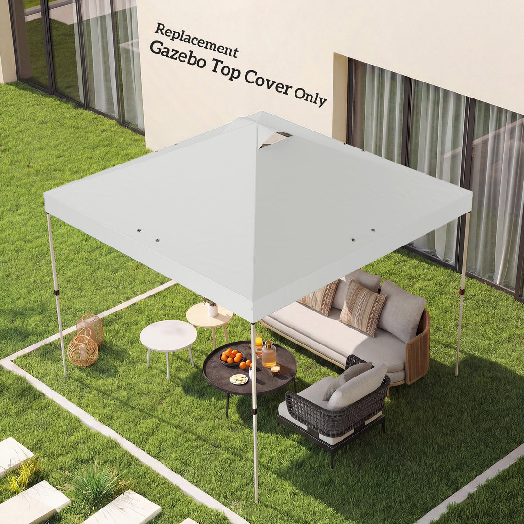 Gazebo Roof Replacement UV50+ Waterproof Pop Up Canopy Cover with 8 Dr