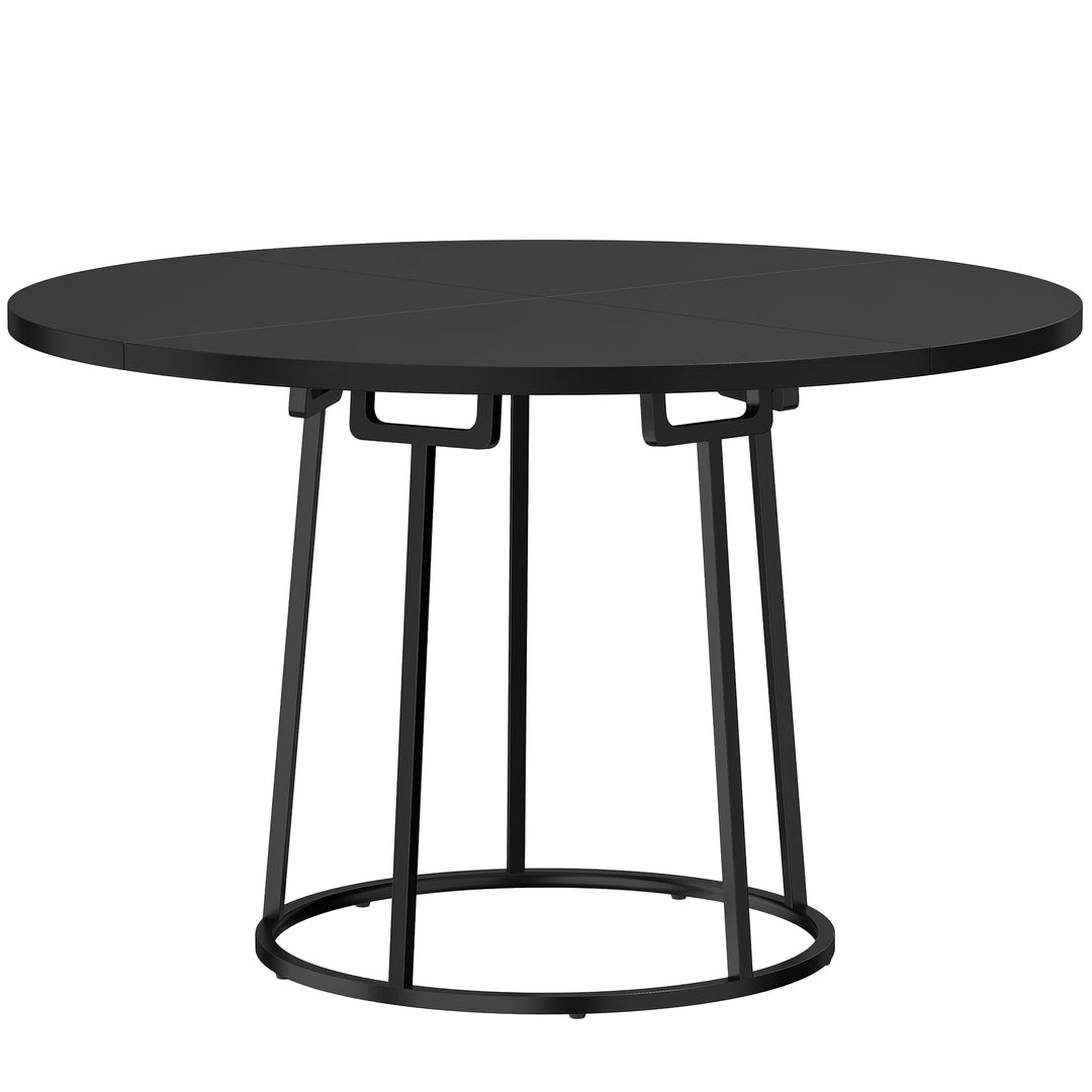 Dining Table Space Saving Kitchen Table Spliced Tabletop Conical Metal