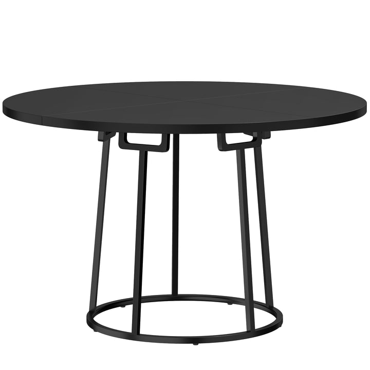 Dining Table Space Saving Kitchen Table Spliced Tabletop Conical Metal