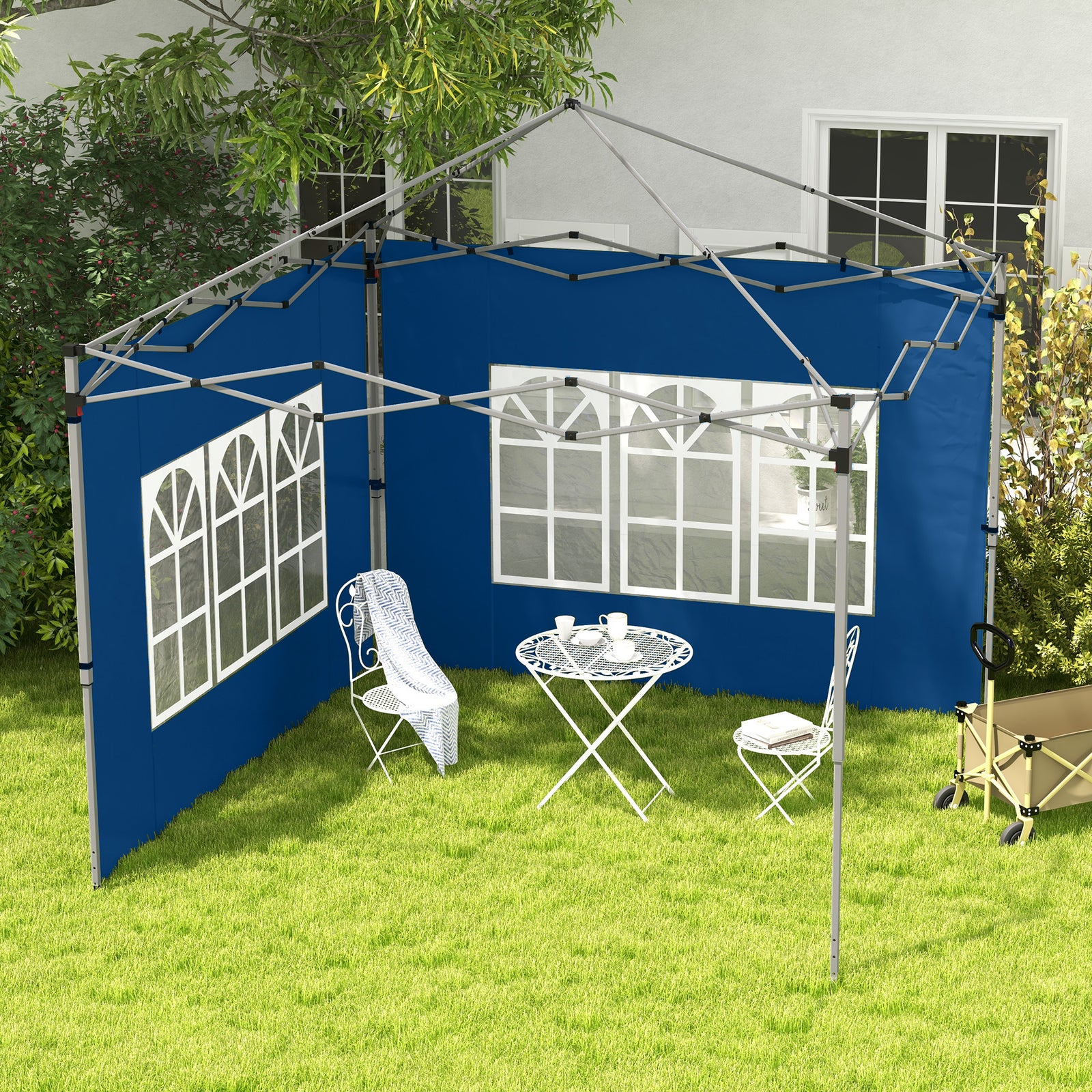 Set of 2 Gazebo Side Panels - Blue