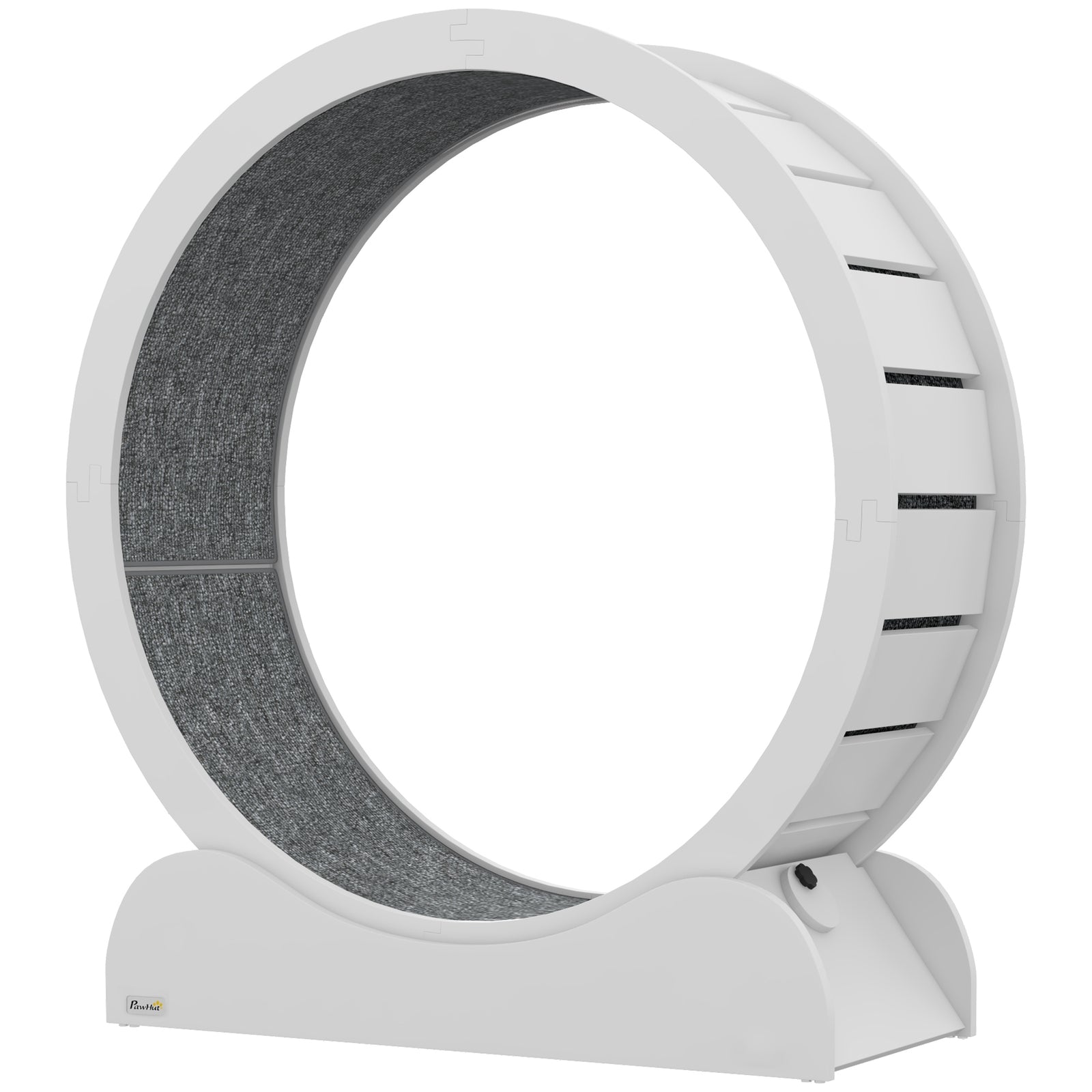 39.4" Wooden Cat Running Wheel with Brake, White