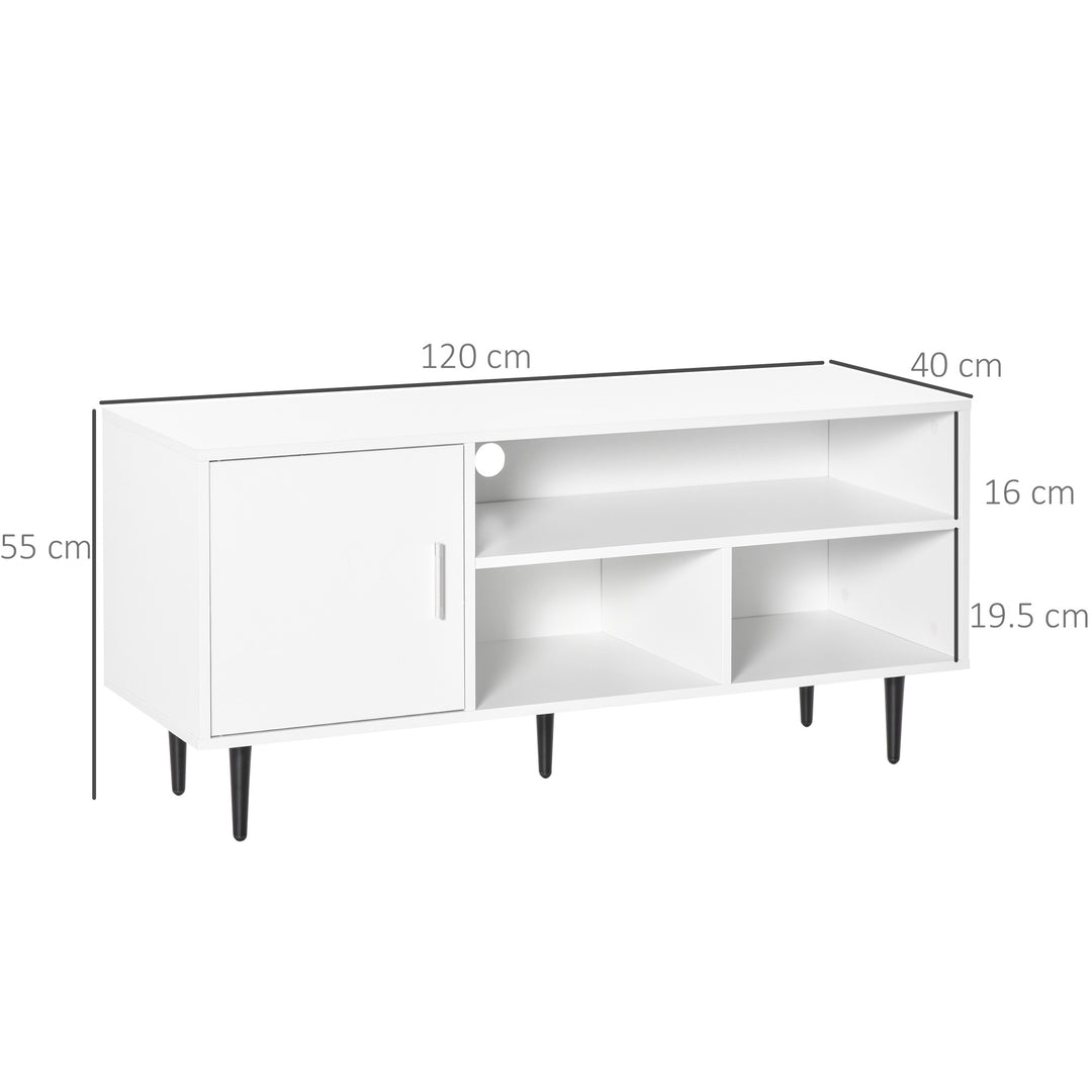 MCL TV Stand Cabinet for TVs up to 60 Inches - White