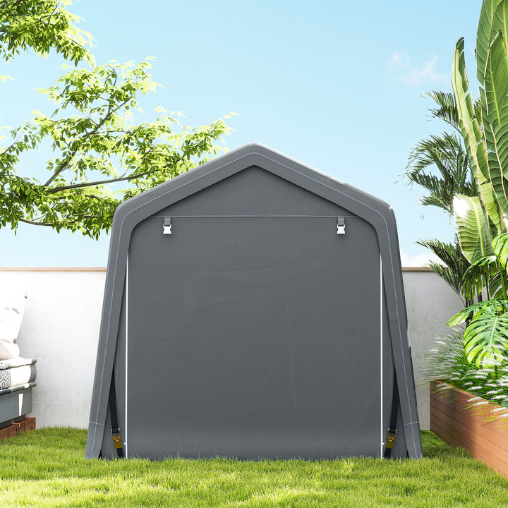 8 x 6.5 ft Outdoor Garden Storage Shed, Waterproof Bike Tent w/ Double