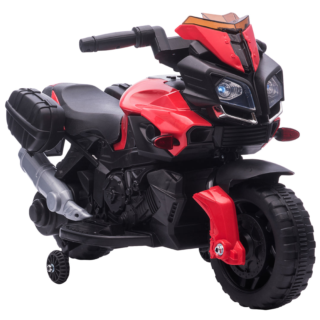 MCL Kids Electric Motorbike 6V Ride on Motorcycle Vehicle w/ Lights Horn Sounds for 1.5-4 Years Old Red