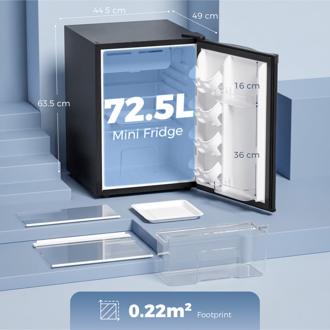 73 L Mini Fridge with Chiller Box, Single Door Compact Refrigerator - view 3