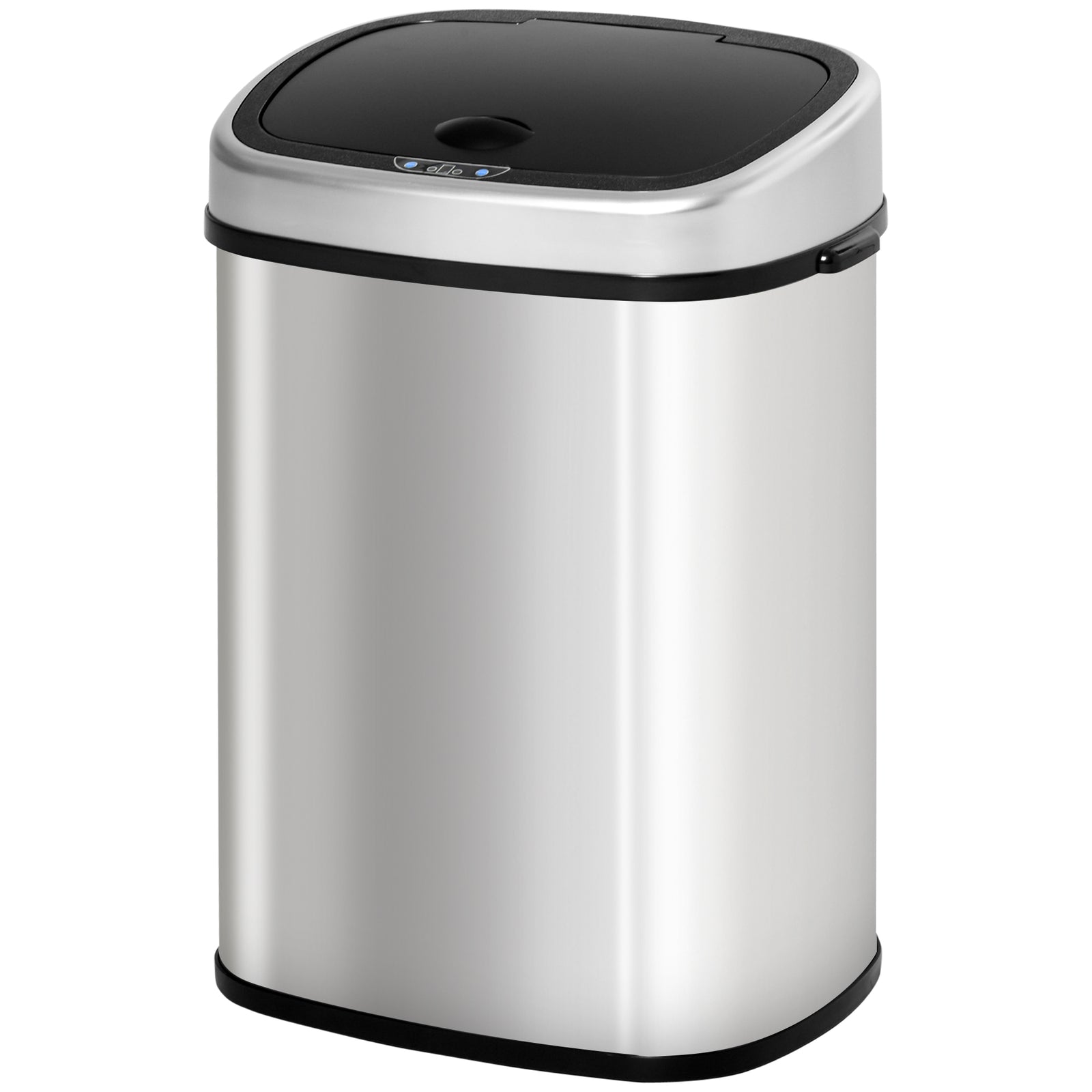 Stainless Steel Kitchen Sensor Dustbin Automatic Touchless Rubbish Garbage Waste Bin 58L Silver