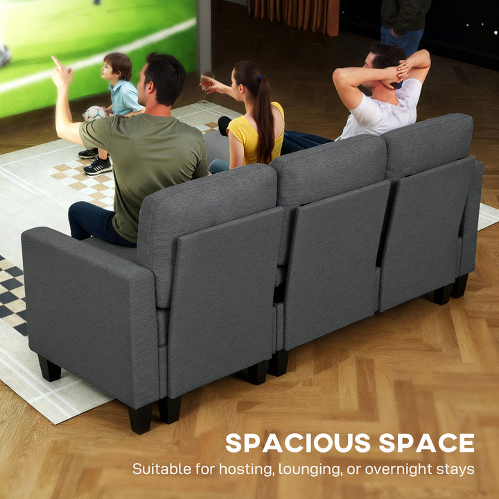 MCL Three-Seater Storage Sofa Bed -  Charcoal Grey