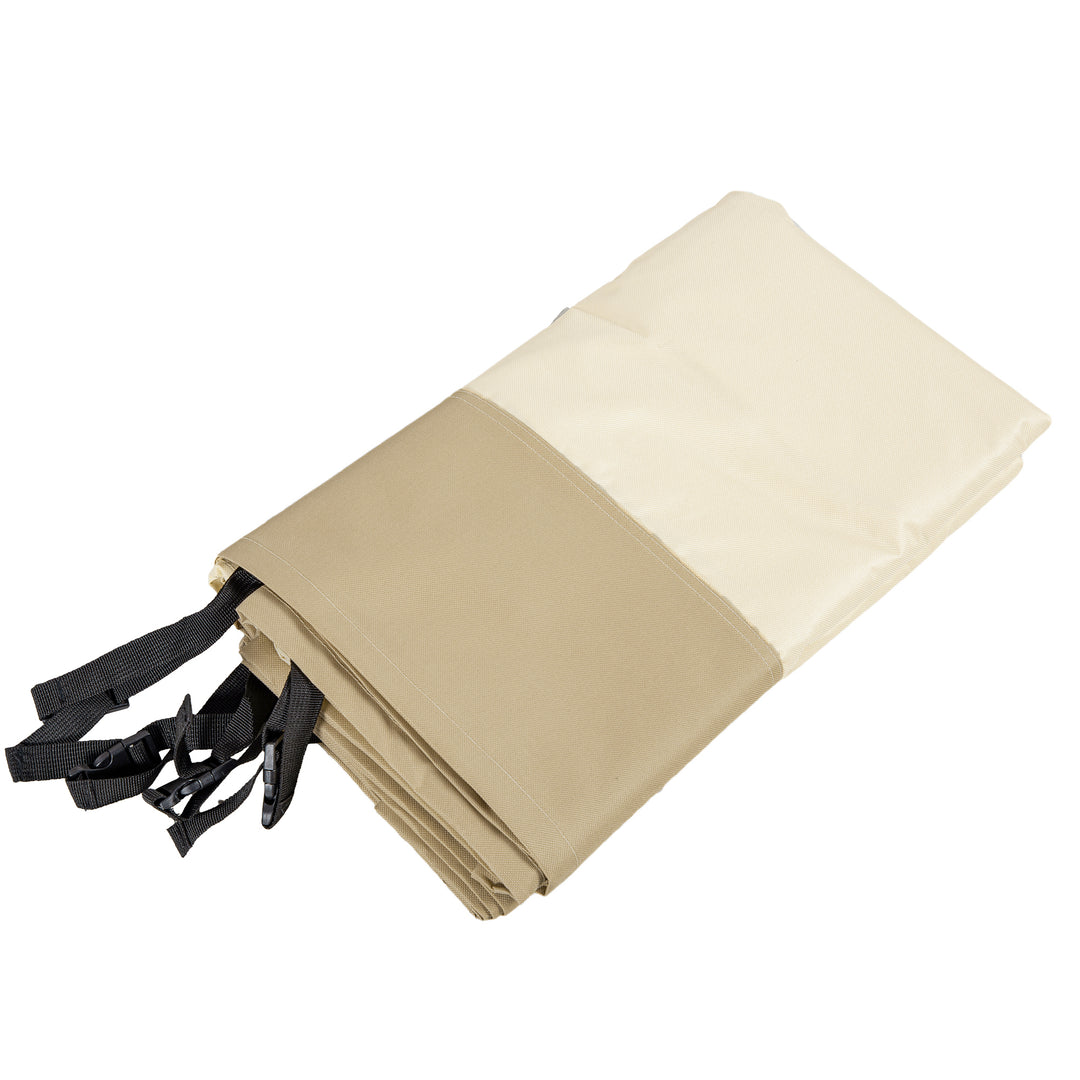 Outsunny Protective Grill Cover, 66W x 152L cm, PU Coated for Waterproof Protection, Beige