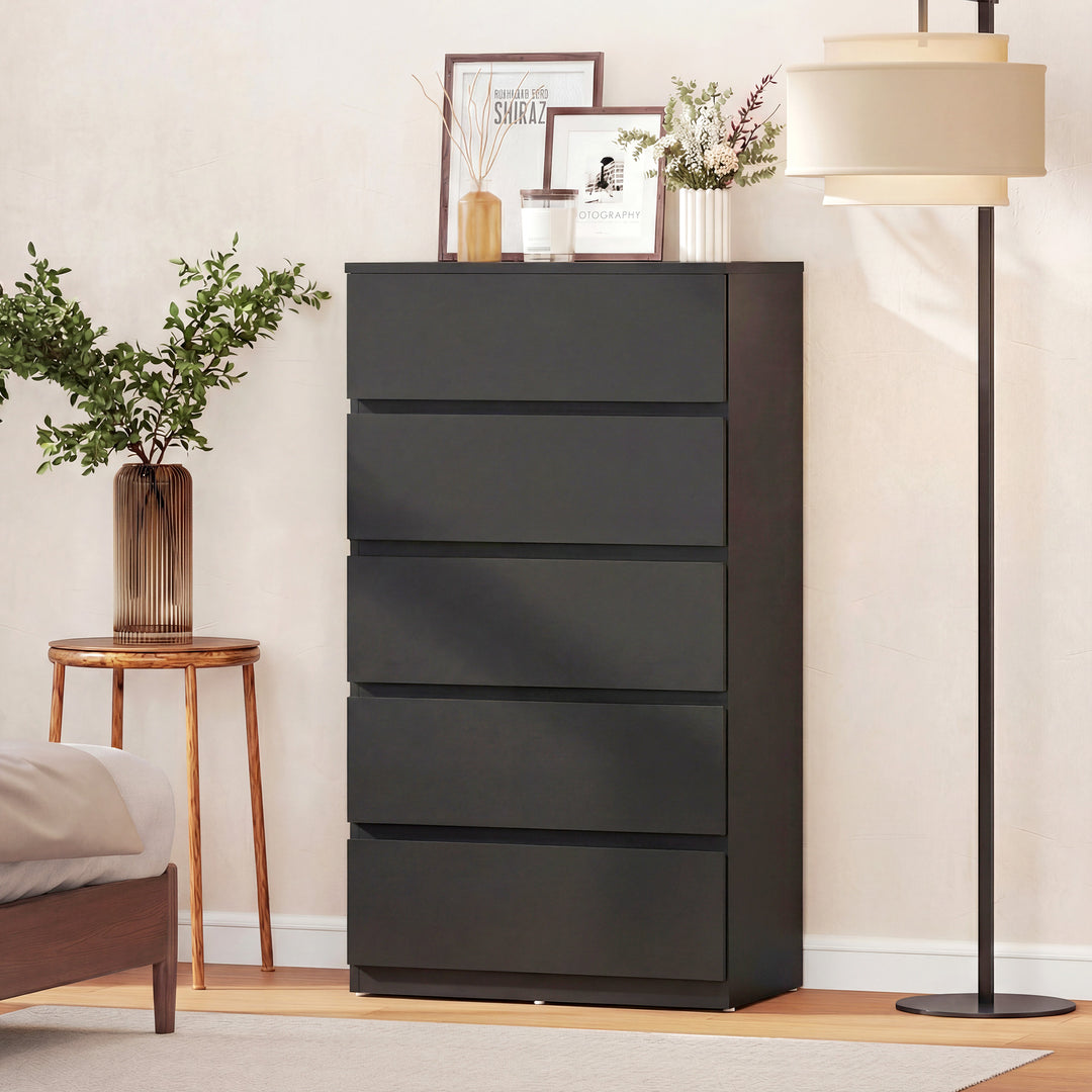 Chest of Drawers, 5-Drawer Storage Cabinets, Modern Dresser, Storage D