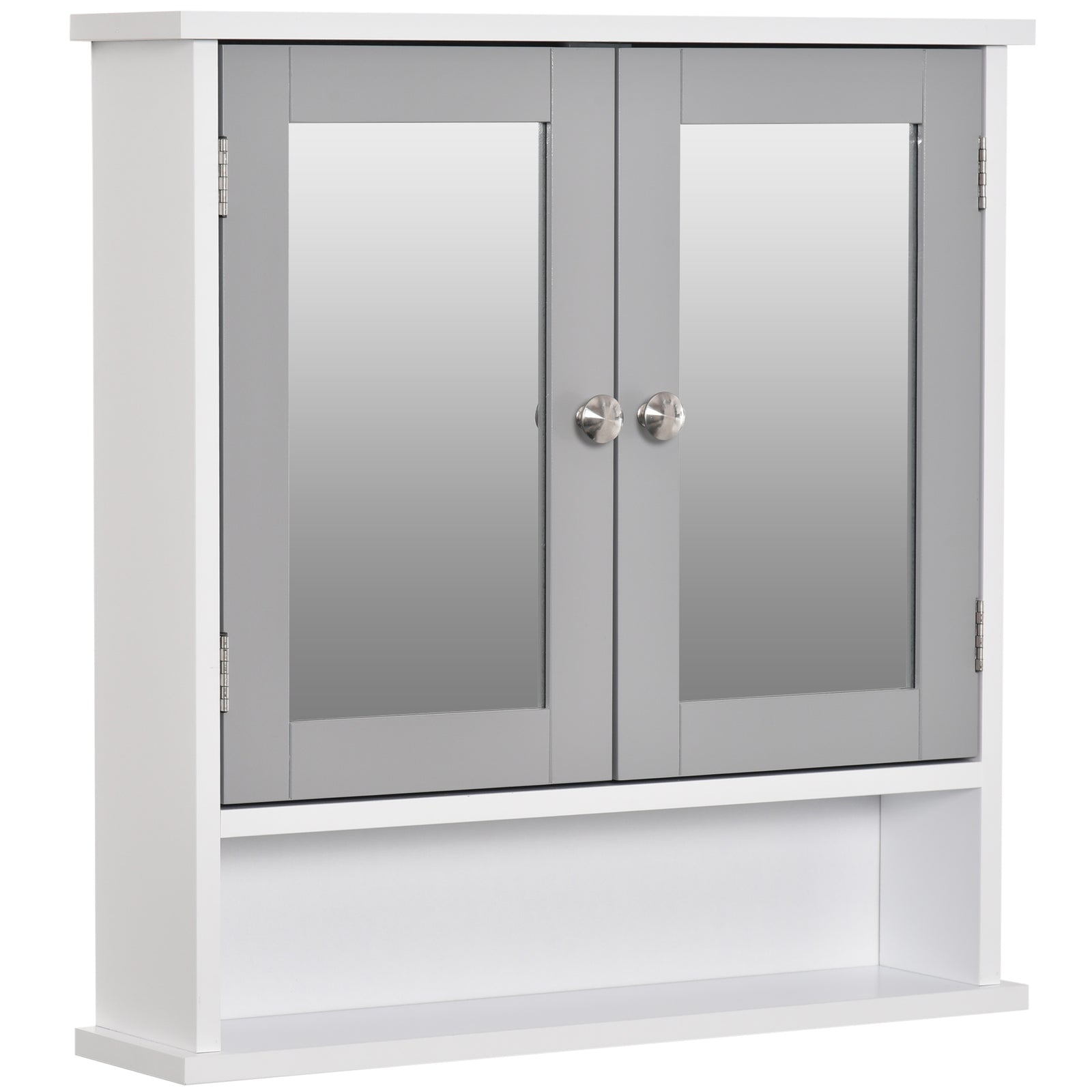 Bathroom Wall Storage Cabinet - Grey