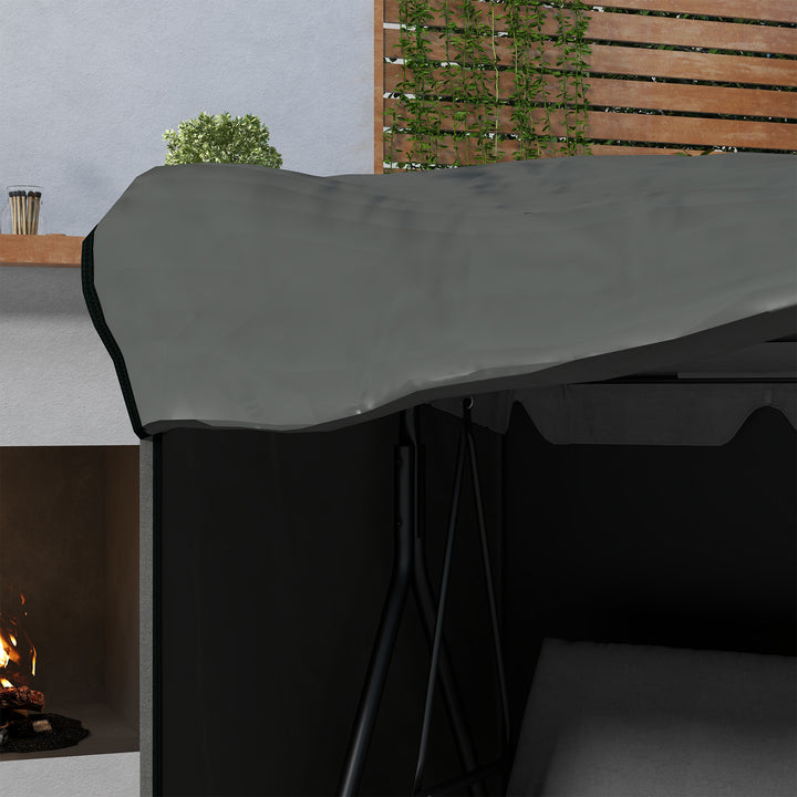 152 x 177cm Three-Seater Swing Chair Protective Cover Grey
