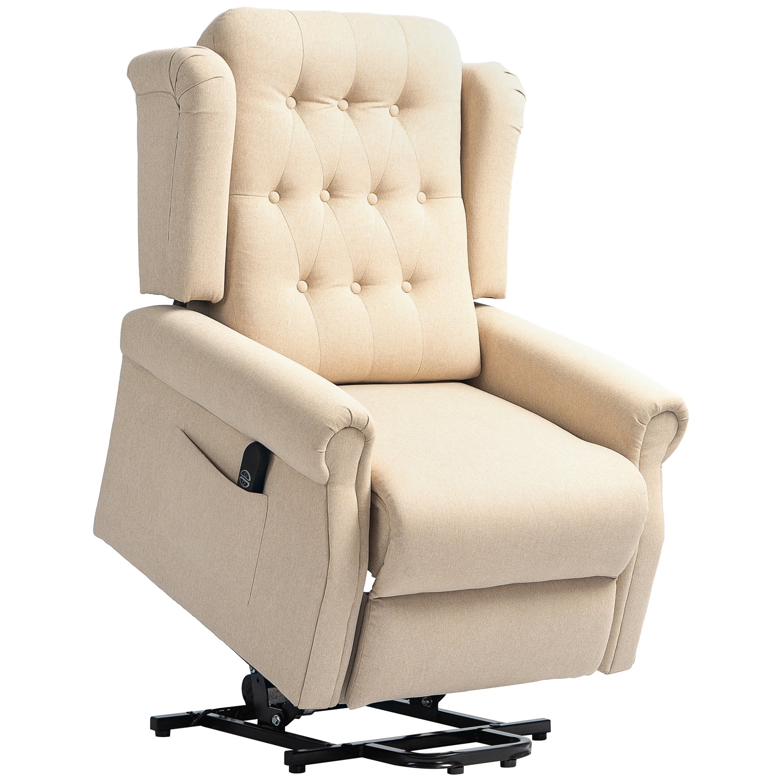 45° Lifting Riser and Recliner Armchair - Beige